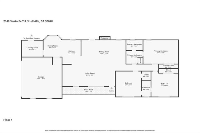 2148 Santa Fe Trail, Snellville, GA 30078