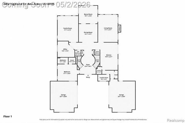 2482 Highland Drive, Ann Arbor, MI 48105