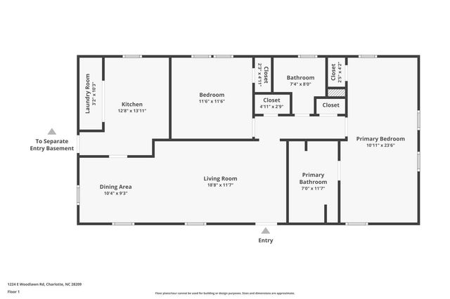 1224 E Woodlawn Road, Charlotte, NC 28209