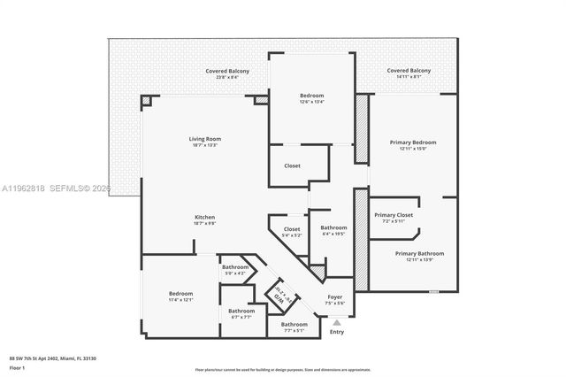 88 SW 7th St 2402, Miami, FL 33130