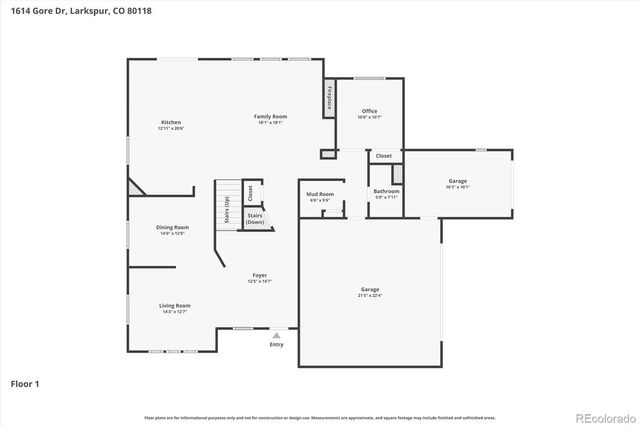 1614 Gore Drive, Larkspur, CO 80118
