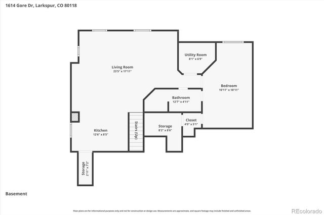 1614 Gore Drive, Larkspur, CO 80118