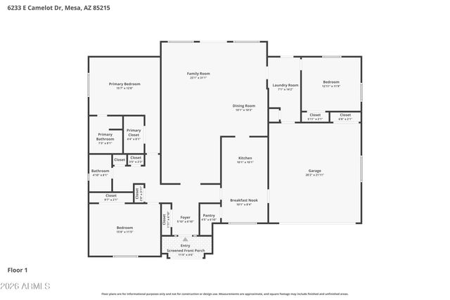 6233 E CAMELOT Drive, Mesa, AZ 85215