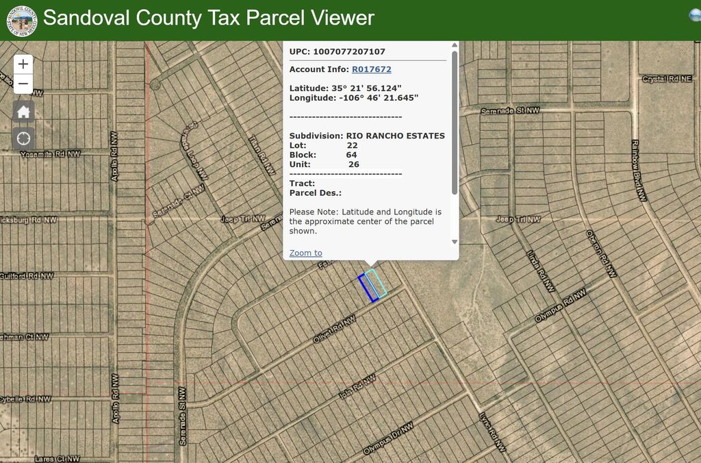 Lot 21 22 Olivet Road NW, Rio Rancho, NM 87144