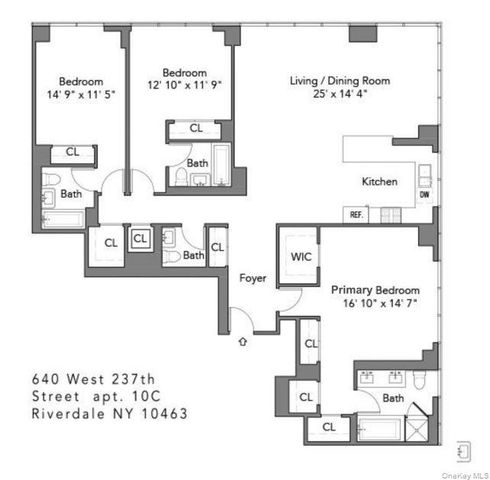 640 W 237th Street 10C, Bronx, NY 10463