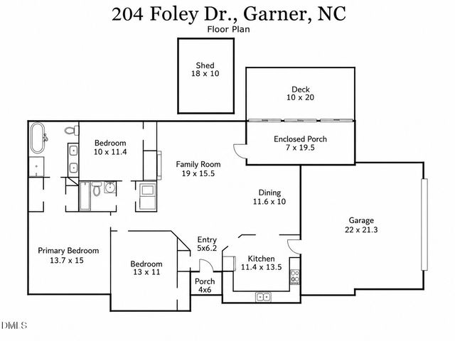 204 Foley Drive, Garner, NC 27529