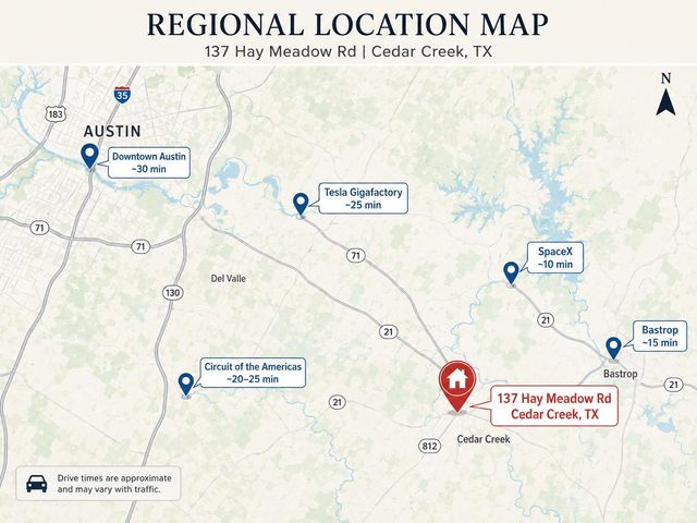 137 Hay Meadow RD, Cedar Creek, TX 78612