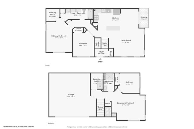 1608 Windward Drive 1608, Pingree Grove, IL 60140
