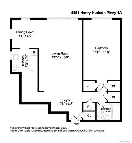 5355 Henry Hudson Parkway 1A, Bronx, NY 10471
