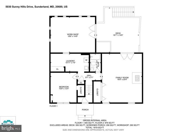 5030 SUNNYHILLS DR, Sunderland, MD 20689