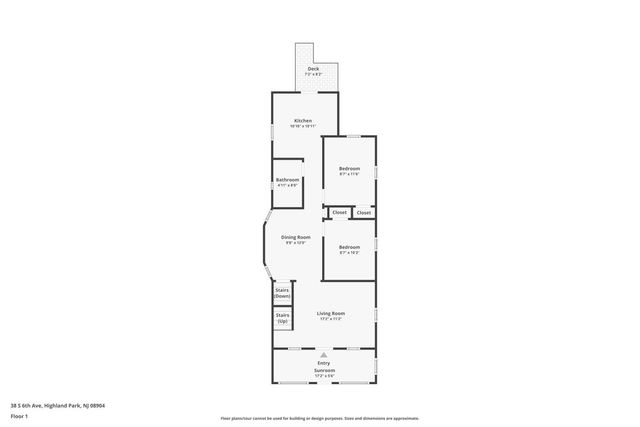 38 S 6th S Avenue, Highland Park, NJ 08904