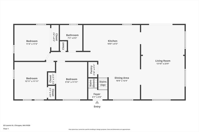 83 Loomis Dr, Chicopee, MA 01020