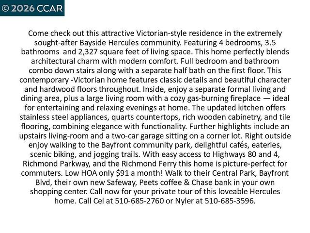 2072 Drake Ln, Hercules, CA 94547