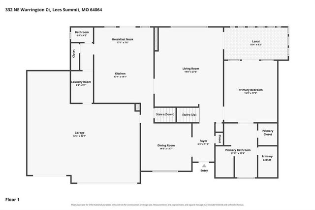 332 NE Warrington Court, Lee's Summit, MO 64064