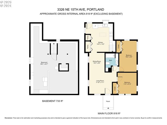 3326 Ne 15TH Ave, Portland, OR 97212