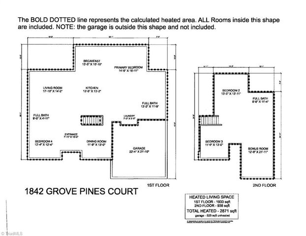 1842 Grove Pines Court, Kernersville, NC 27284