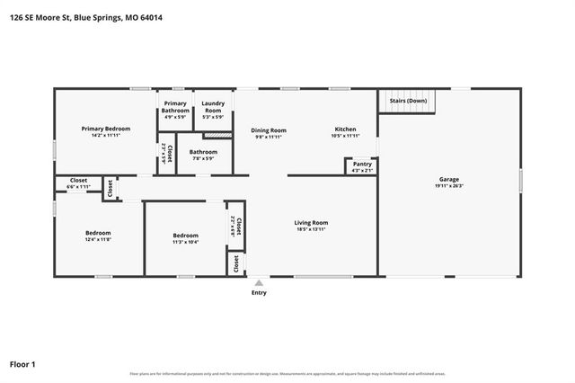 126 SE Moore Street, Blue Springs, MO 64014