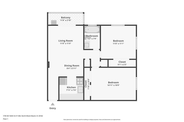 1735 NE 164th Street F-304, North Miami Beach, FL 33162