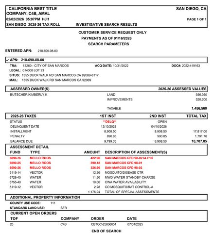 1355 Duckwalk Road, San Marcos, CA 92069
