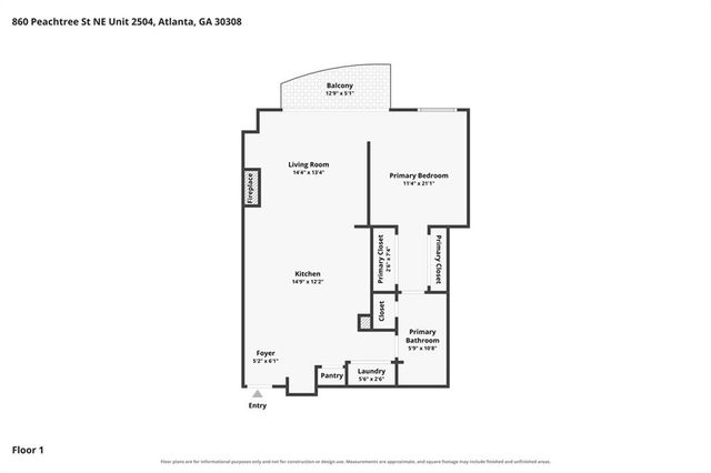 860 Peachtree Street NE 2504, Atlanta, GA 30308