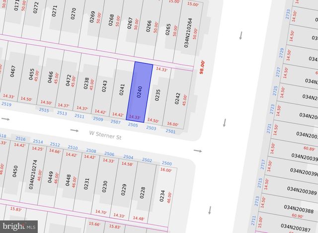 2505 W STERNER ST, Philadelphia, PA 19132