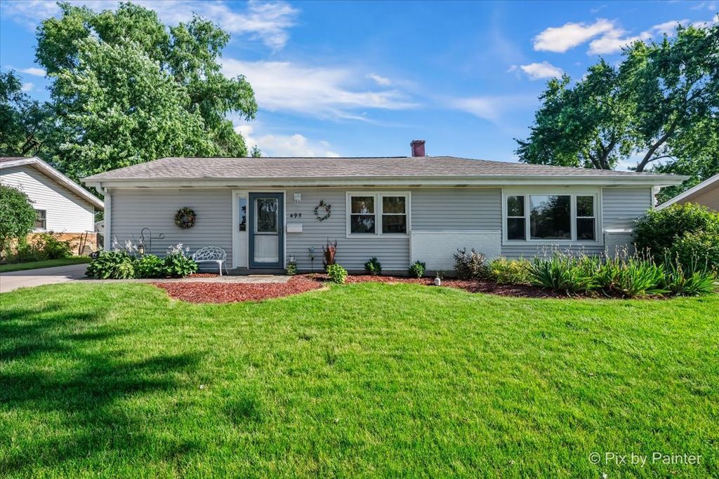495 Glendale Lane, Hoffman Estates, IL 60169 — exterior