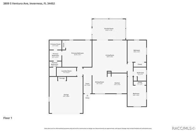 3809 S Ventura Avenue, Inverness, FL 34452