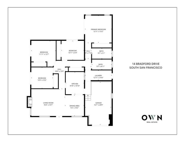 14 Bradford Drive, South San Francisco, CA 94080