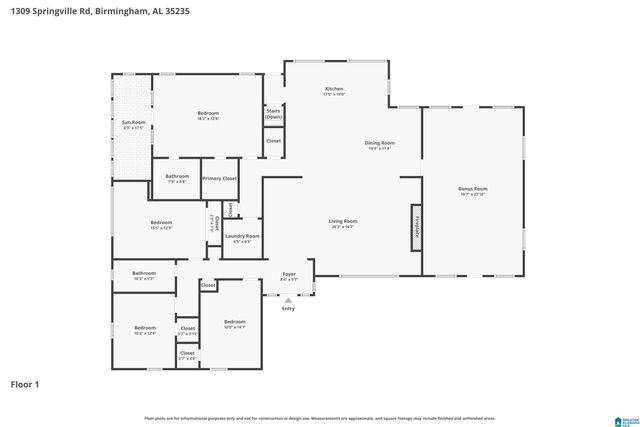 1309 SPRINGVILLE ROAD, Birmingham, AL 35215