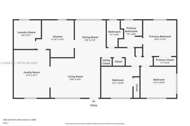20621 NW 24th Ct, Miami Gardens, FL 33056