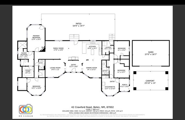 42 CRAWFORD Road, Belen, NM 87002