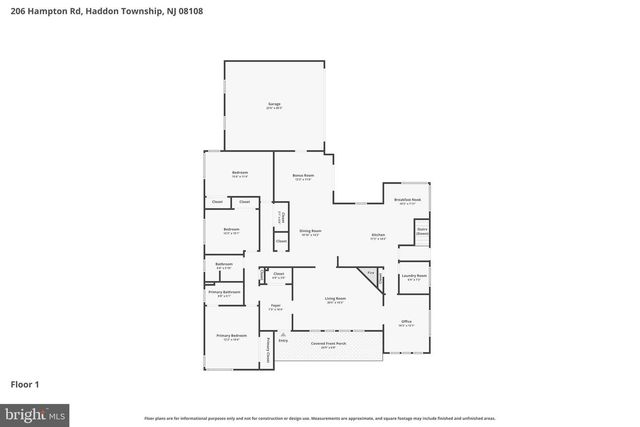 206 HAMPTON RD, Haddon Township, NJ 08108