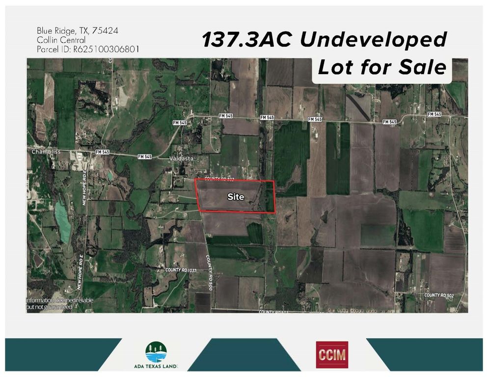 TBD 137.3AC County Road 832, Blue Ridge, TX 75424