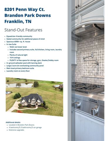 8201 Penn Way Ct, Franklin, TN 37064