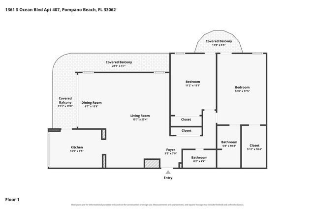 1361 S Ocean Boulevard 407, Pompano Beach, FL 33062