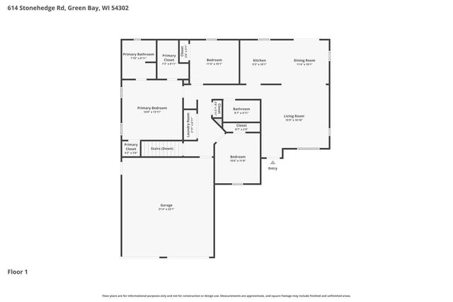 614 STONEHEDGE ROAD, Green Bay, WI 54302