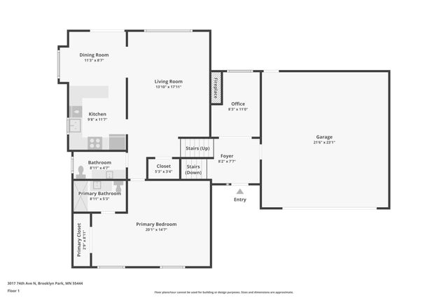 3017 74th Avenue N, Brooklyn Park, MN 55444