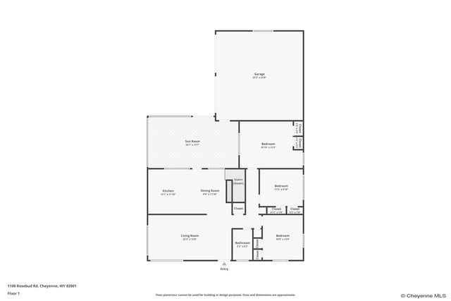 1100 ROSEBUD RD, Cheyenne, WY 82001