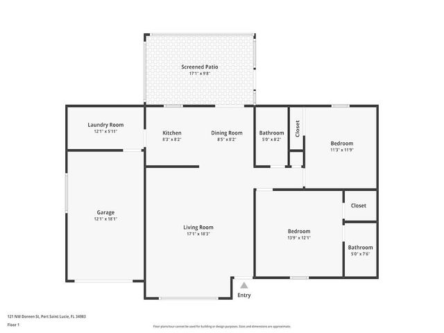 121 NW Doreen St, Port St Lucie, FL 34983