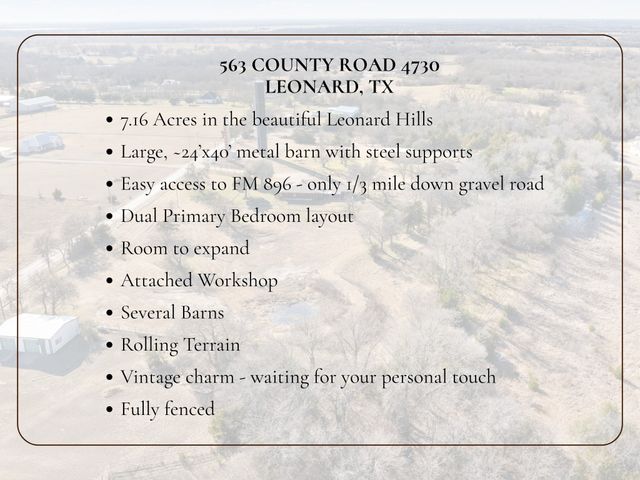 563 County Road 4730, Leonard, TX 75452