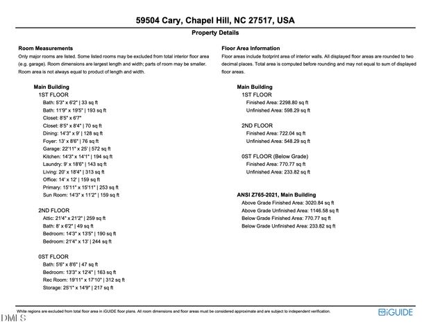 59504 Cary, Chapel Hill, NC 27517