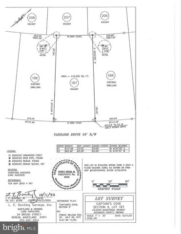 187 YARDARM DR, Greenbackville, VA 23356