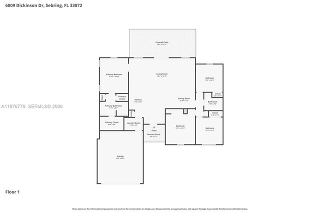 6809 Dickinson Drive, Sebring, FL 33872