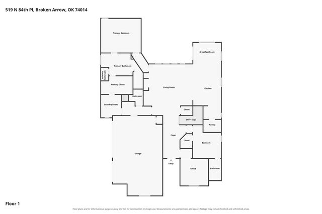 519 N 84th Place, Broken Arrow, OK 74014