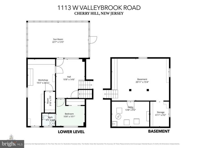 1113 W VALLEYBROOK RD, Cherry Hill, NJ 08034