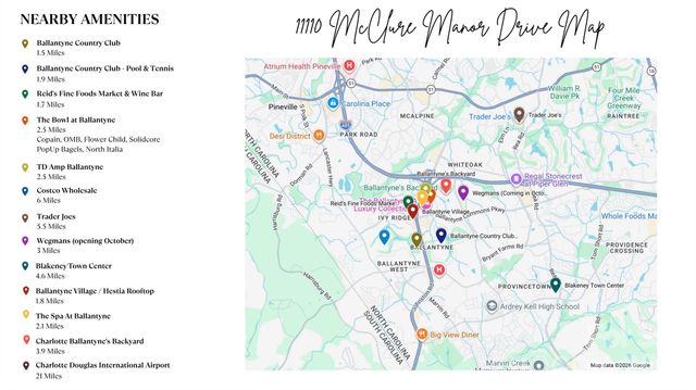 11110 Mcclure Manor Drive, Charlotte, NC 28277