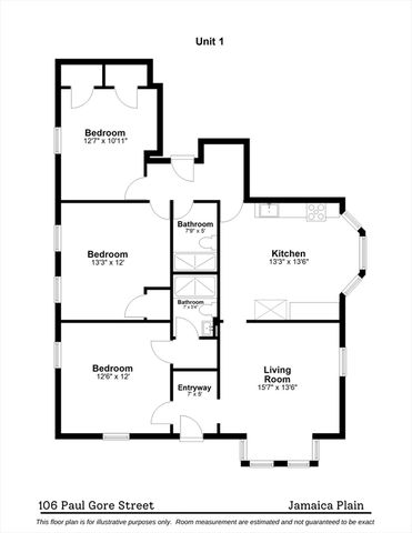 106 Paul Gore St 1, Boston, MA 02130