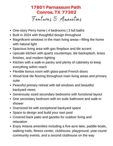 17801 Parnassum Path, Conroe, TX 77302