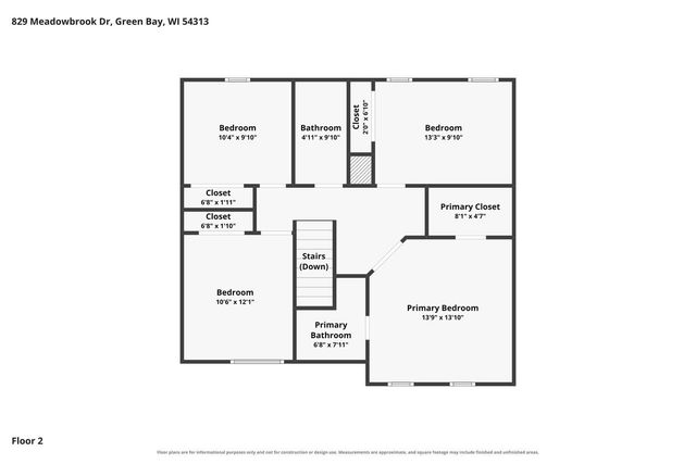 829 MEADOWBROOK DRIVE, Green Bay, WI 54313