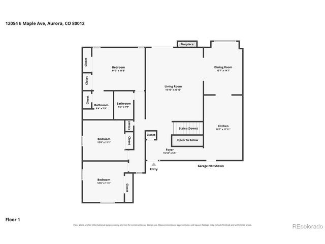 12054 E Maple Ave, Aurora, CO 80012